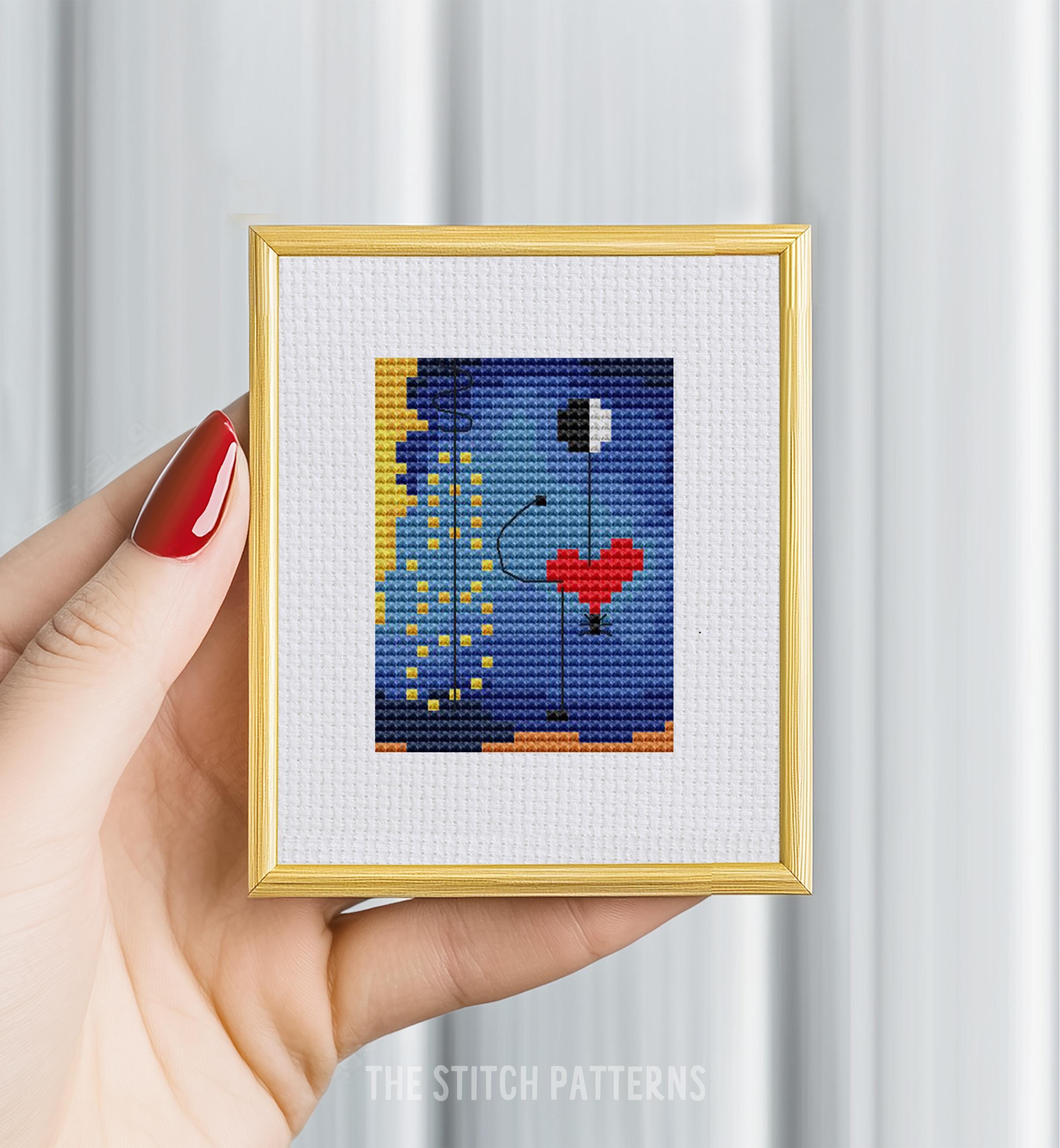 趣味・スポーツ・実用 CONTEMPORARY DANISH CROSS-STITCH DESIGN Miró Dancer Cross Stitch Pattern, Modern Art (PDF) - Etsy