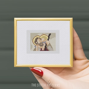 Small  &quot;St. Christopher&quot;, Catholic Saints stitch patterns, catholic embroidery design,catholic patron,Religious cross stitch, religious gift
