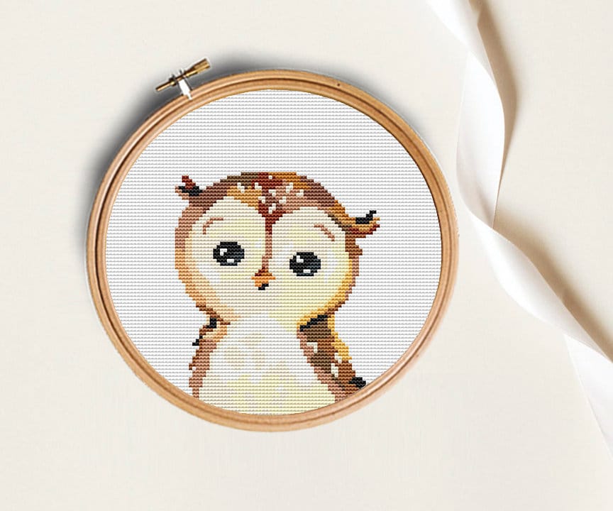Watercolor Owl Cross Stitch Pattern PDF Cross Stitch for Kids Cross ...
