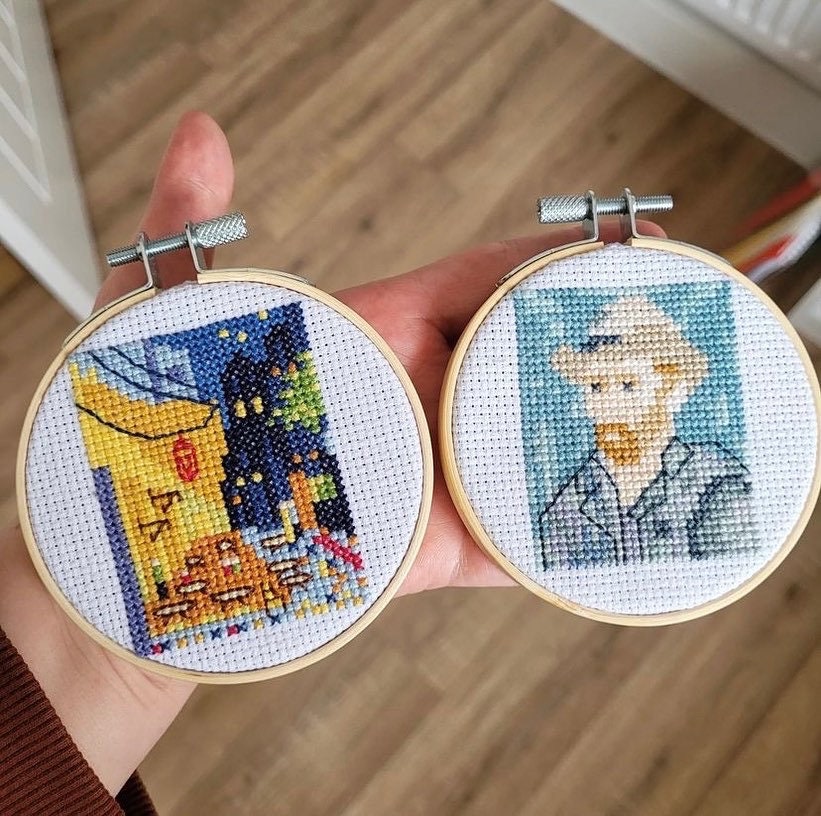カフェテラス クロス ステッチ ゴッホ RIOLISクロスステッチ刺繍キット