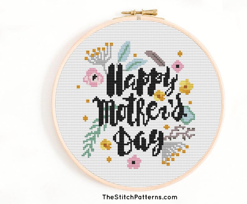 Happy motherss day Cross Stitch Pattern Mothers day Etsy Download 260 mothers day cross stitch patterns coloring pages png pdf file