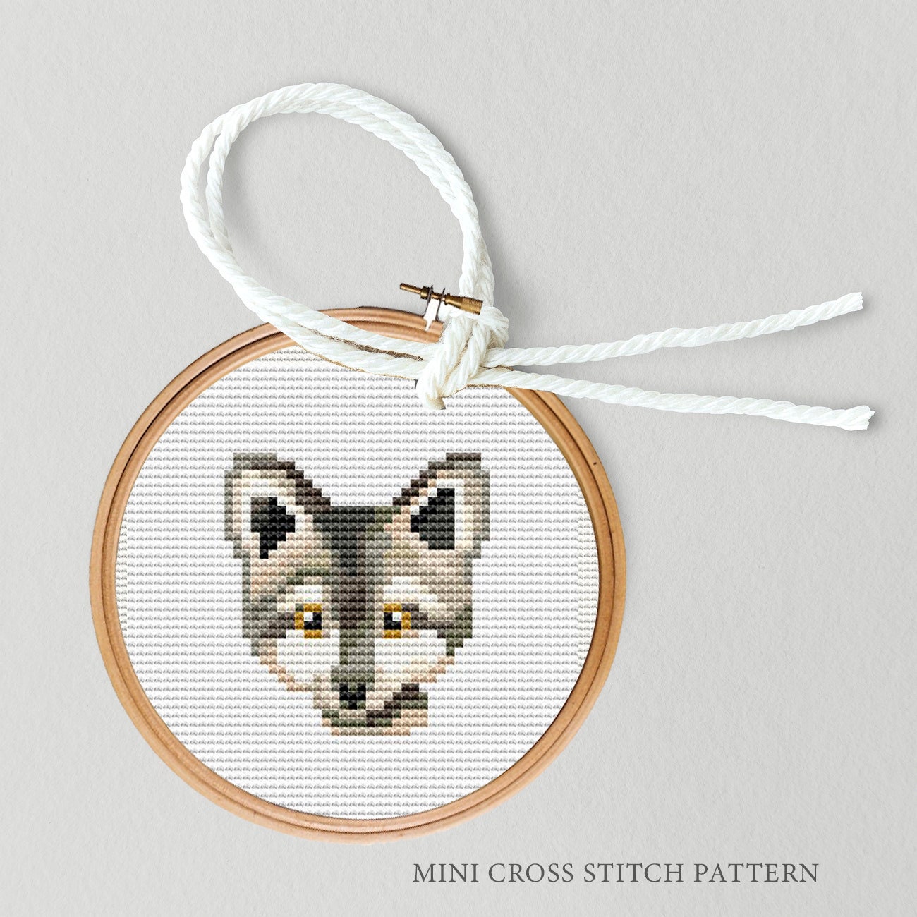 Amiiba Pre-Printed Wolf Cross Stitch Kit For Adults - 11CT Stamped Fabric 15.7x19.7 Inch, DIY Embroidery Wall Art For Beginners - View #11