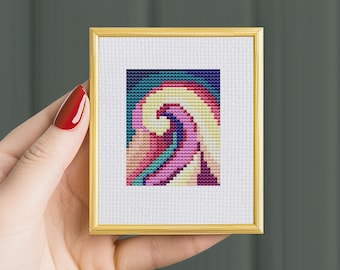 Georgia O'Keeffe Cross Stitch Pattern: Serie 1 Miniature Art (PDF Pattern)