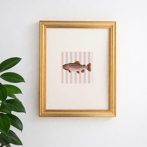 Coastal Fish Cross Stitch Pattern: Nautical Stripes (Digital Download) image 3
