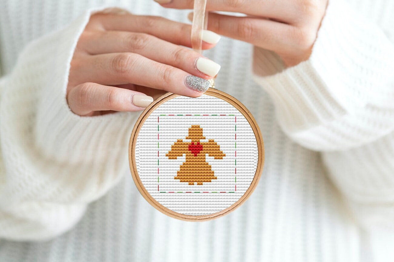 Angel Cross Stitch, Mini Cross Stitch Pattern, Christmas