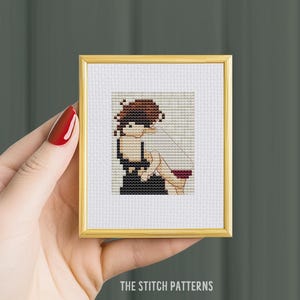 MINI「子供を抱く母親」グスタフ・クリムト、クロスステッチ、母親の絵画ステッチ、ヴィンテージクロスステッチ、大人向け工芸品、PDF チャート