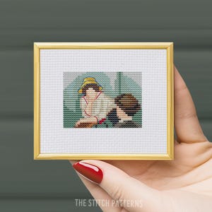 Tiny Renoir &quot;Luncheon of the Boating Party&quot;  Cross stitch pattern, Tiny cross stitch, famous paintings, modern cross stitch, beginners, easy