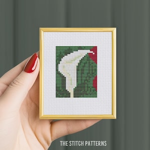 Mini Calla, Georgia Okeeffe art, Cross Stitch Pattern, Nature Cross Stitch Pattern, Floral Modern Cross Stitch Pattern, Instant Download PDF