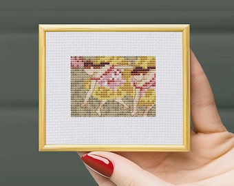 Edgar Degas 'Dancers Bending Down' Cross Stitch Pattern (PDF) ballerina counted chart