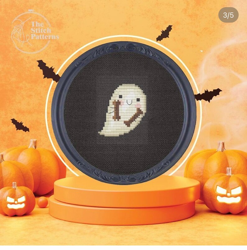 MINI HALLOWEEN Cross Stitch Patternsbeginner Cross Stitch Etsy