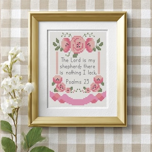Bible verse cross stitch pattern, Psalm, Christian Cross Stitch Pattern, House Blessing mini Stitch Pattern,Religious Decor, Scripture Quote