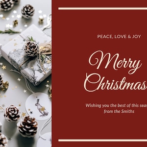 Custom Merry Christmas Card