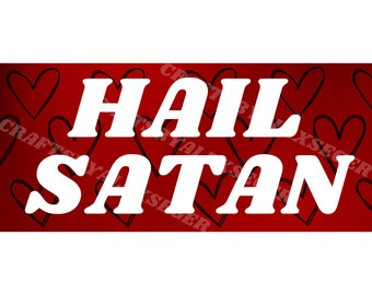 Hagel Satan bumpersticker