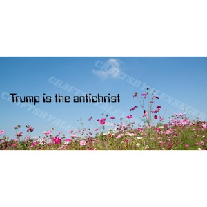 AntiTrump Bumper Sticker - Trump is the Antichrist