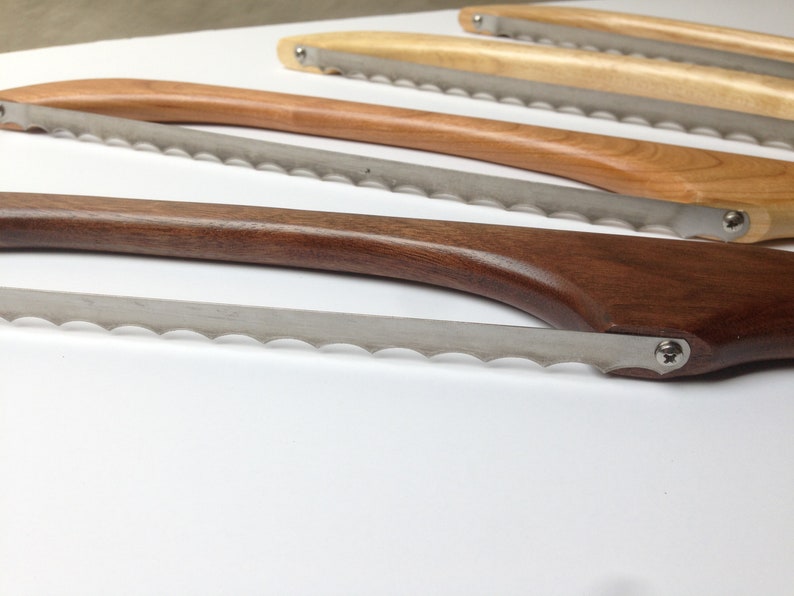 Fiddle Bow Bread Knife Left Handed image 3