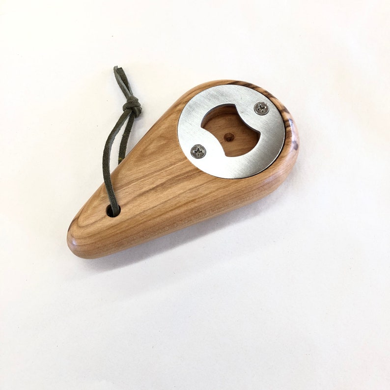 Bottle Opener Handcrafted Wooden Bottle Opener image 2