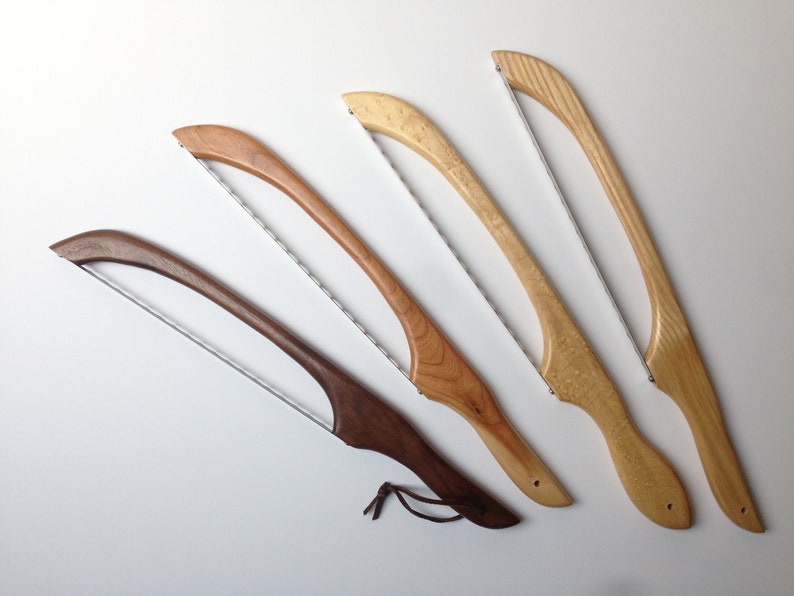 Fiddle Bow Bread Knife Left Handed Etsy