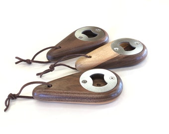 Handcrafted Wooden Bottle Opener: Maine Wood