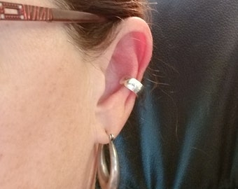 sterling silver ear cuff.