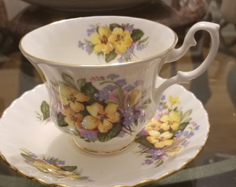 Royal Albert Bone China Summertime Series made in England Cup and Saucer