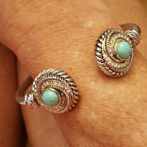 Turquoise and Sterling silver cuff bracelet.