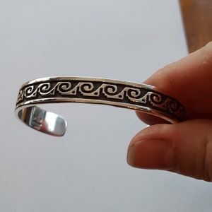 Sterling silver cuff bracelet