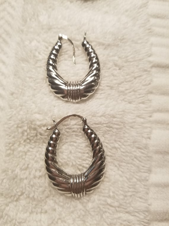 Sterling silver shrimp earrings sale