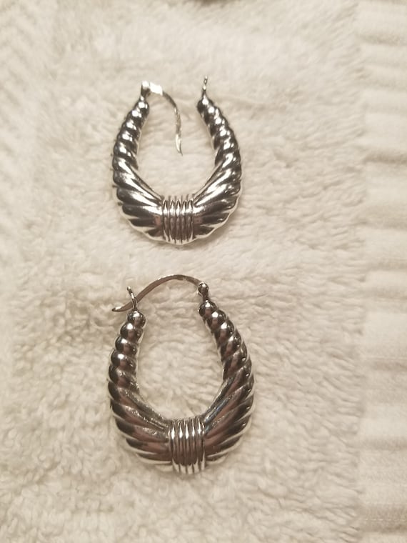 Vintage Sterling Silver Shrimp earrings