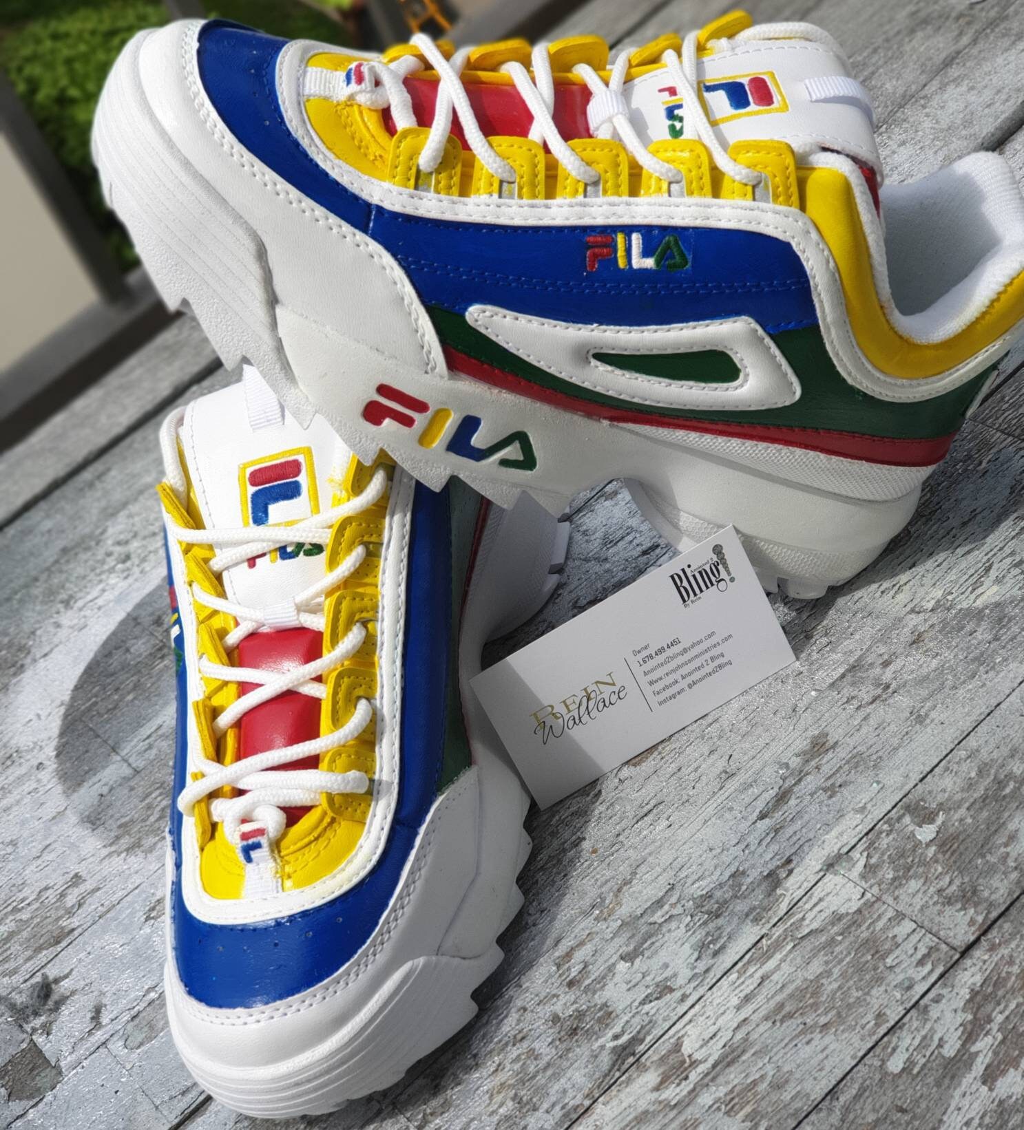 Custom fila disruptor 2 mens Clearance