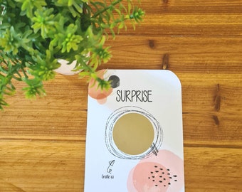 Carte à gratter personnalisable