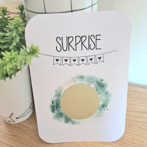 Carte à gratter personnalisable