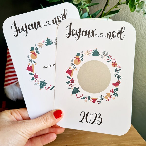 Carte à gratter Joyeux Noël 2023