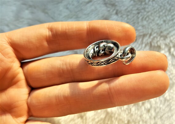 Crescent Moon and Star Ring 925 Sterling Silver Sizes 5-10 Sky Celestial NEW