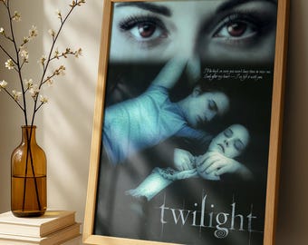 Twilight Movie Poster – Edward & Bella, Moody Romance Wall Art