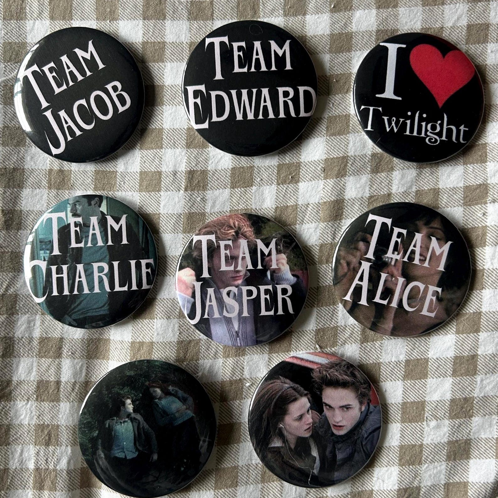 Twilight-inspired Pinback Button Badges – Unique Movie Themed Pins ...
