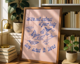 Mary Oliver Quote Poster • Wild Geese Poem, Literary Art (Digital Download)