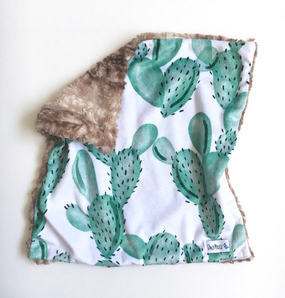 cactus baby blanket