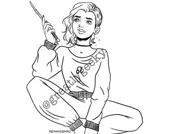Leo Coloring Page (digital download)