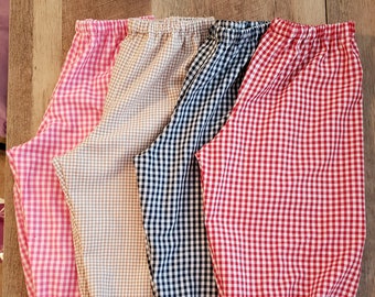 Baby Gingham Bubble Pants/ Boy and Girl Bubble Pants/Infant Bubble Pants