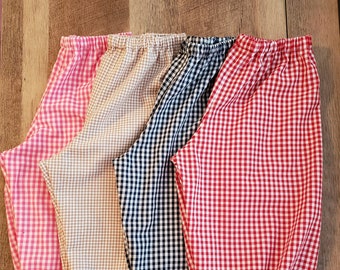 FULLY LINED Baby Gingham Bubble Pants/ Boy and Girl Bubble Pants/Infant Bubble Pants