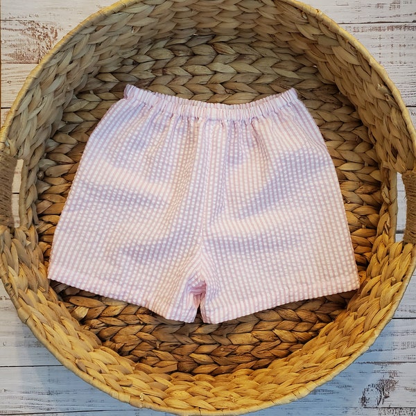 Seersucker Shorts/ Boy and Girl Shorts/Infant and Toddler Shorts