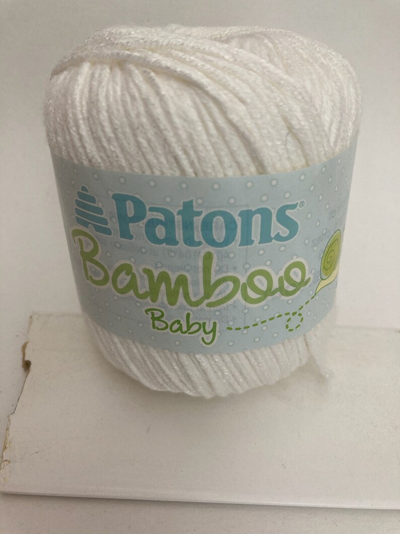 Patons Bamboo Baby Yarn Color Soft White 91005 Material Etsy