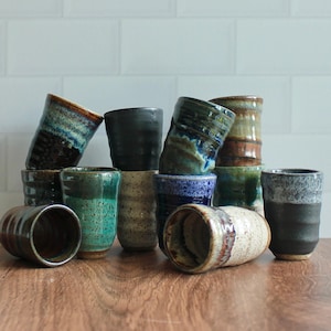 Handmade Speckled Ceramic Shot Glass – Wheel Thrown Pottery