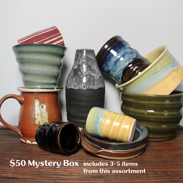 Mystery Box of wheel thrown handmade pottery