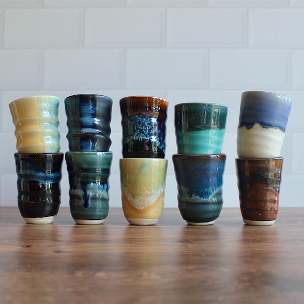 Handmade Ceramic Shot Glass – Wheel Thrown Pottery