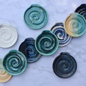 Handmade Ceramic Spoon Rest – Wheel Thrown Pottery