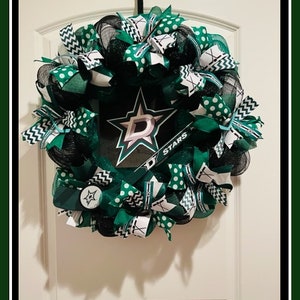 Dallas Stars Hockey Wreath