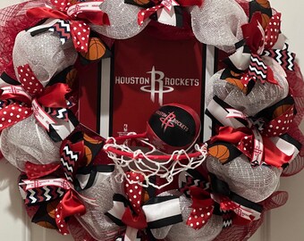 Basketball Wreath Houston Rockets