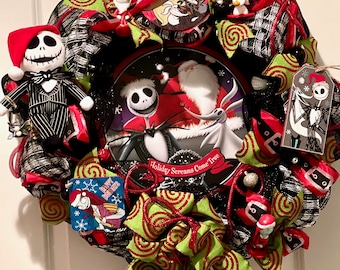 Jack Skellington Christmas Wreath