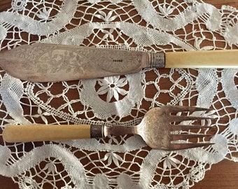 fish serving set etsy